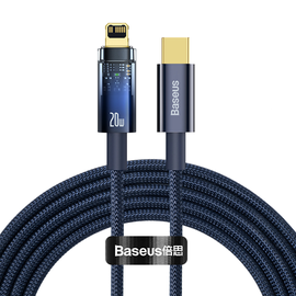 Kaabel Baseus Explorer Series USB Type-C, Lightning, 2 m, sinine