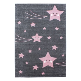 Ковер комнатные Ayyildiz Kids Stars 2002900610, розовый/серый, 290 см x 200 см