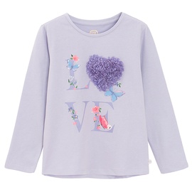 Krekls ar garām piedurknēm, meitenēm Cool Club CCG2810351, violeta, 104 cm