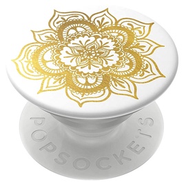 Кронштейн PopSockets Golden Prana, золотой/белый