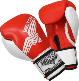 Боксерские перчатки Beltor Pro Fight B0004, красный, 10 oz
