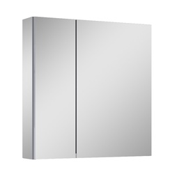 Подвесной шкафчик для ванной с зеркалом Elita Basic 904653, серый, 12.9 см x 60.6 см x 61.8 см