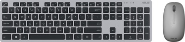Комплект клавиатуры и мыши Asus W5000 EN/RU, серый, беспроводная