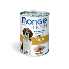 Mitrā barība (konservi) suņiem Monge, vistas gaļa, 0.4 kg