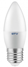 Spuldze GTV LED, C30, silti balta, E27, 6 W, 520 lm