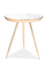Kafijas galdiņš Signal Meble Loft Bora C, zelta, 420x420x460 mm