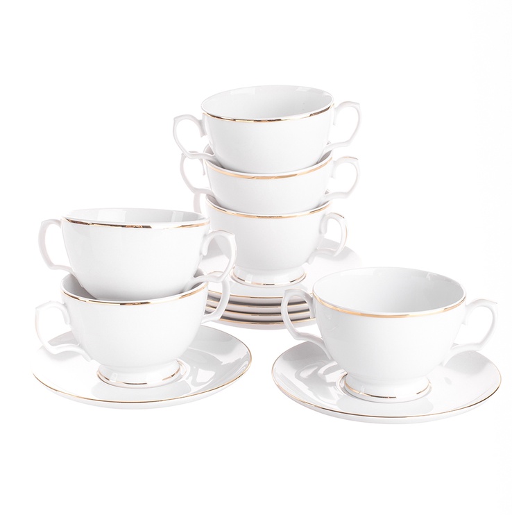 Набор посуды MariaPaula Classic Gold Line Bouillion Set, 0.35 л, фарфор, 12 шт.