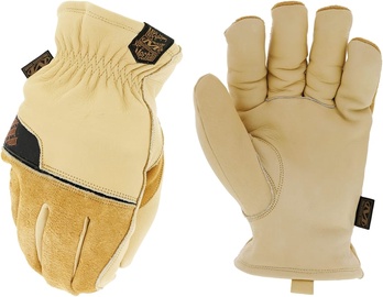 Перчатки зимние Mechanix Wear Durahide, для взрослых, кожа, желтый/бежевый, M, 2 шт.