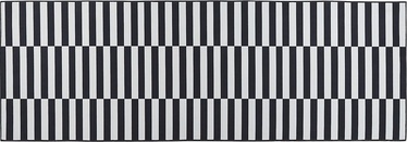 Paklāja celiņš Beliani Pacode, balta/melna, 200 cm x 70 cm