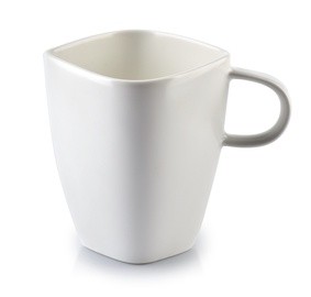 Krūzīte AffekDesign Happy, balta, 0.350 l