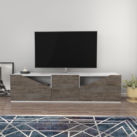 TV-laud Kalune Design Carson, pruun/valge, 35.3 cm x 160 cm x 40 cm