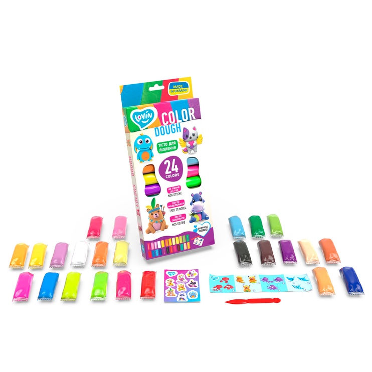 Plastilīns Lovin Color Dough ETC41184, daudzkrāsaina