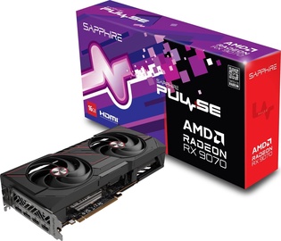 Videokaart Sapphire Pulse Radeon RX 9070, 16 GB, GDDR6