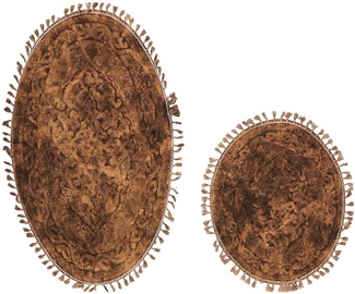 Vannitoamattide komplekt Foutastic COTTONKT000531, pruun, 1000 mm x 600 mm
