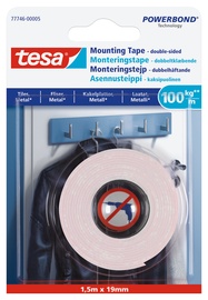 Двухсторонний скотч Tesa, 150 см x 1.9 см, белый