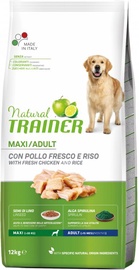 Kuiv koeratoit Natural Trainer Adult Maxi Chicken, kanaliha/riis, 12 kg