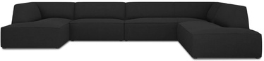 Kampinė sofa Micadoni Home Ruby Panoramic 7 Seats, grafito, dešininė, 366 x 273 cm x 69 cm