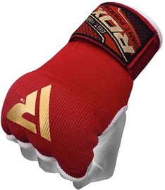 Boksa iekšējie cimdi RDX Inner Gloves With Wrist Strap HYP-ISB, sarkana, XL