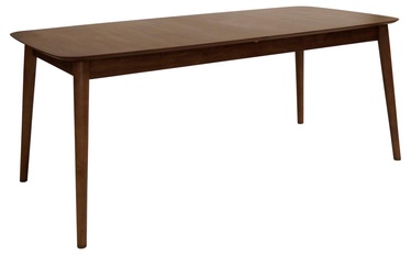 Обеденный стол c удлинением Actona Montreux Rectangular, ореховый, 1800 - 2190 мм x 900 мм x 750 мм