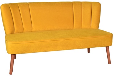 Dīvāns Hanah Home Moon River 2-Seat, dzeltena, 140 x 71 x 78 cm