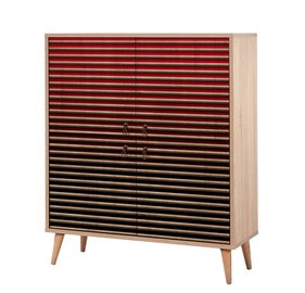 Kapp Kalune Design Multilux 221, pruun/punane, 36 cm x 95 cm x 111 cm