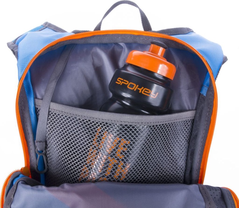 Tūristu mugursoma Spokey Traverse Bicycle, oranža/pelēka/gaiši zila, 7 l
