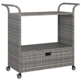 Servēšanas ratiņi VLX Bar 316664, pelēka, 45 x 100 x 97 cm