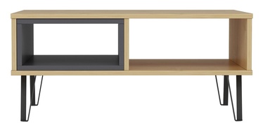 Журнальный столик Kalune Design Mendoz, дубовый/антрацитовый, 41.1 см x 90 см x 60 см