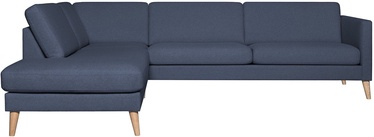 Stūra dīvāns Home4you Lisanna, zila, kreisais, 260 x 90 x 80 cm