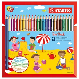 Цветные карандаши Stabilo Trio, 24 шт.