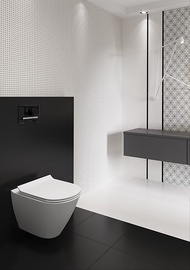Плитка, керамическая Cersanit Floor Tile Satin G1, 42 см x 42 см, черный