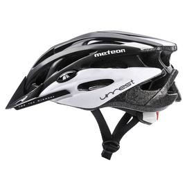 Шлемы велосипедиста универсальный Meteor MV29, белый/черный, M