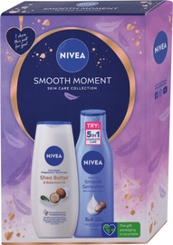 Kūno priežiūros rinkinys Nivea Smooth Moment, 500 ml, 2 vnt.