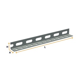 Profils L-shape L-shape 902-002, 2000 mm x 30 mm x 30 mm x 2 mm