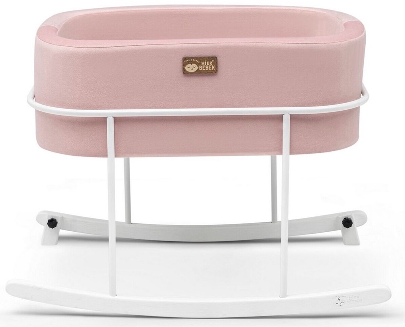 Люлька для младенцев Kalune Design Hier Cradle, белый/розовый, 90 x 58 см