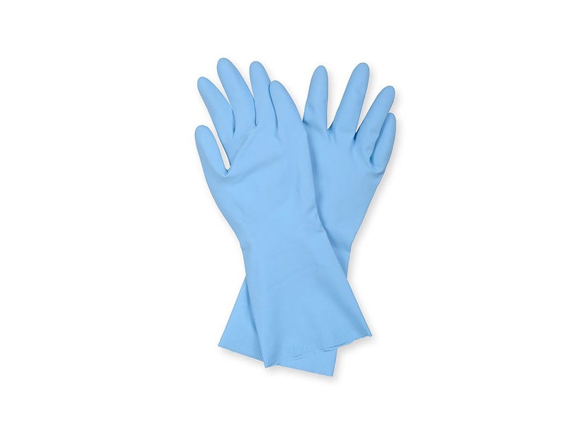 Перчатки резиновые Spontex Optimal, синий, L, 2 шт.