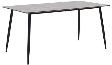 Обеденный стол VLX MDF & Steel 281571, черный/серый, 1400 мм x 700 мм x 750 мм