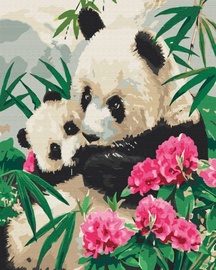 Krāsošanas komplekts Symag Paint It! Mother Panda With a Baby BS51964, daudzkrāsains