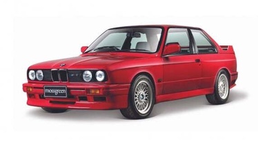 Žaislinis automobilis Bburago BMW M3 1988 18-21100R, raudona