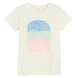 T-krekls pavasaris/vasara, meitenēm Cool Club CCG2822355, balta, 140 cm