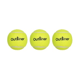 Теннисный мяч Outliner W102TB, желтый, 3 шт.