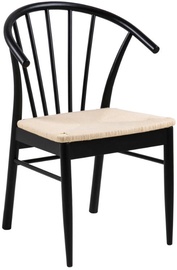 Valgomojo kėdė Cassandra 97755 97755, balta/juoda, 54 cm x 54 cm x 83 cm