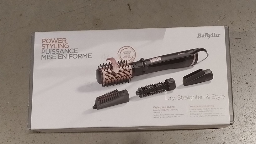 Juuksekoolutaja Babyliss AS200E, must, 1000 W (kahjustatud pakend)