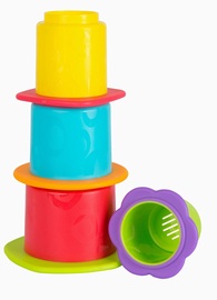 Набор игрушек для купания Playgro Chewy Stack And Nest Cups, многоцветный, 4 шт.
