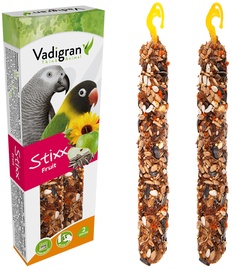 Nūjiņas Vadigran Stixx Parakeet & Parrots Fruit 2pcs 14471, lieliem papagaiļiem, 0.115 kg