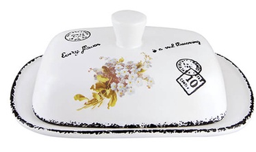 Sviesta trauks Maestro Butter Dish, balta