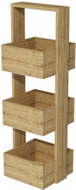 Полка Kalune Design Elfida 550ARN1210, дубовый, 23 см x 33.1 см x 90 см