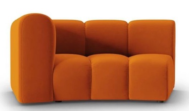 Элемент модульного дивана Micadoni Home Lupine Velvet, oранжевый, левый, 171 x 87 см x 70 см