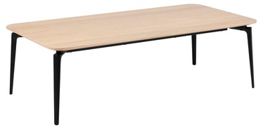 Kafijas galdiņš Actona Connect, melna/ozola, 1400 mm x 700 mm x 399 mm