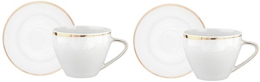 Tase ar apakštasi MariaPaula Moderna Gold, 4 gab., daudzkrāsaina, 0.25 l